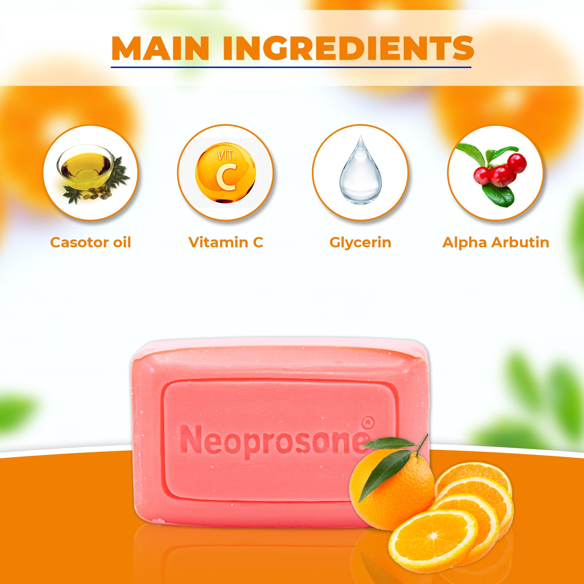 Neoprosone Soap With Vitamin C 80g