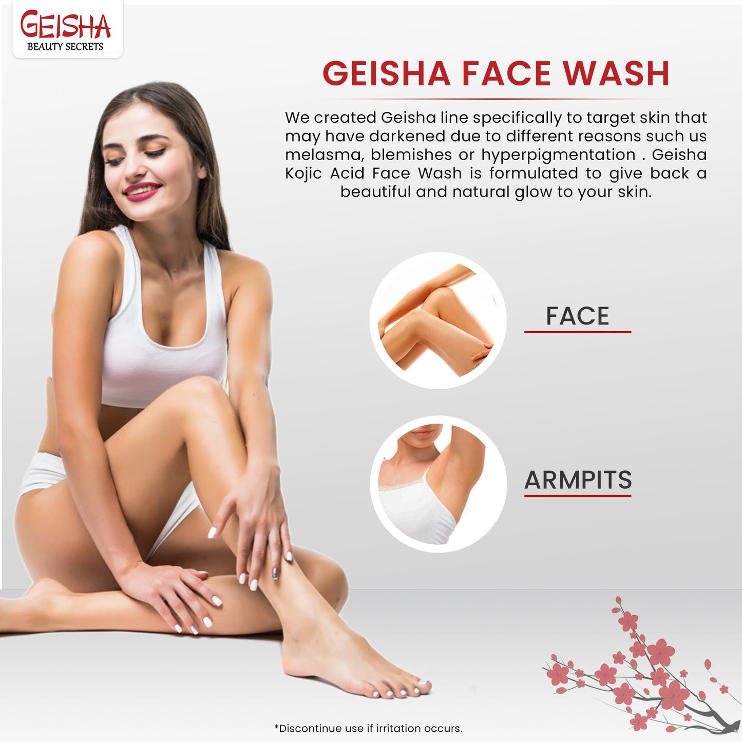 Geisha Shea Butter Face Wash 60ml