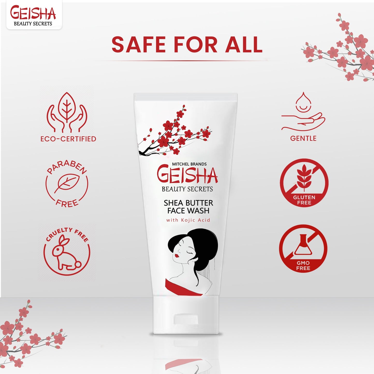 Geisha Shea Butter Face Wash 60ml