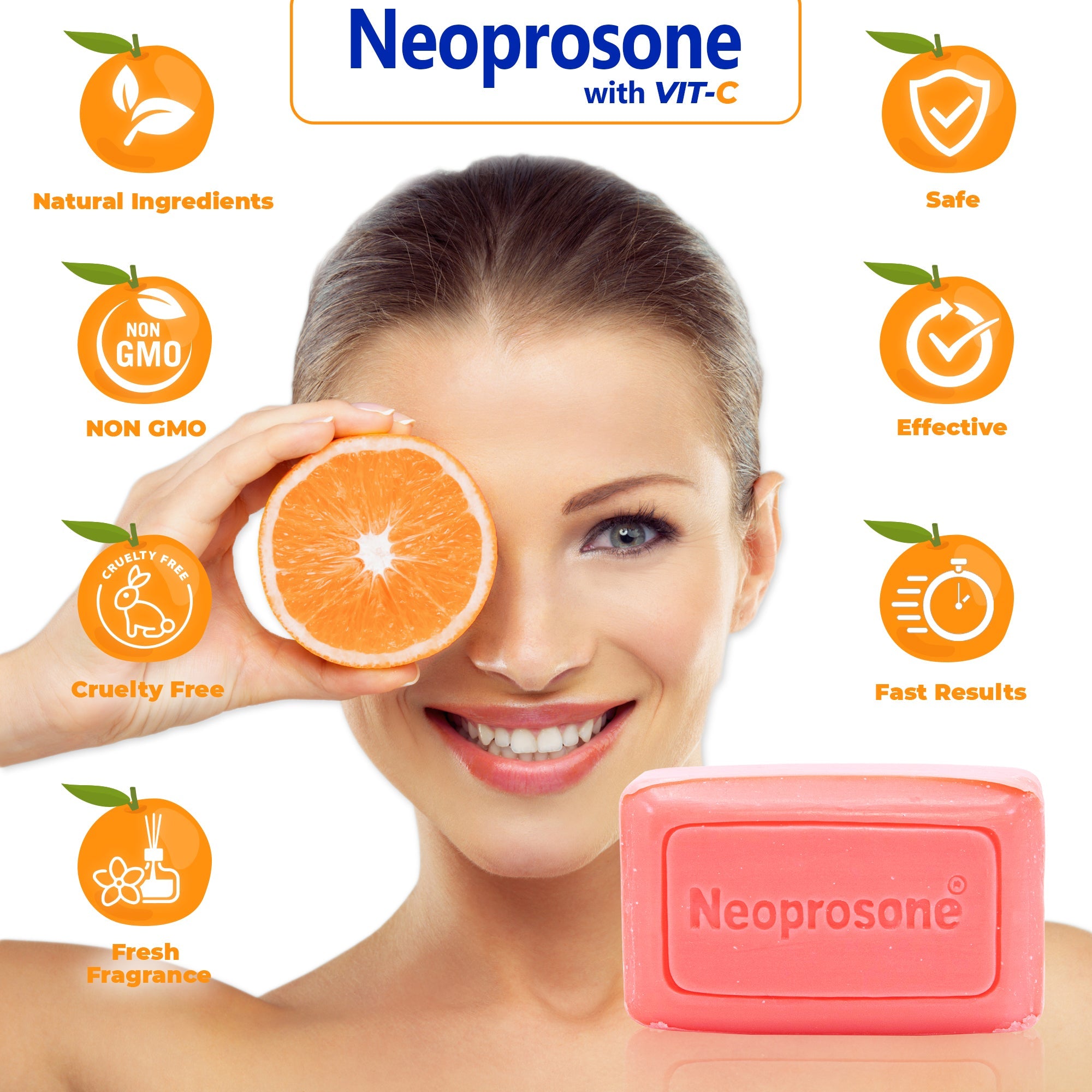 Neoprosone Soap With Vitamin C 80g