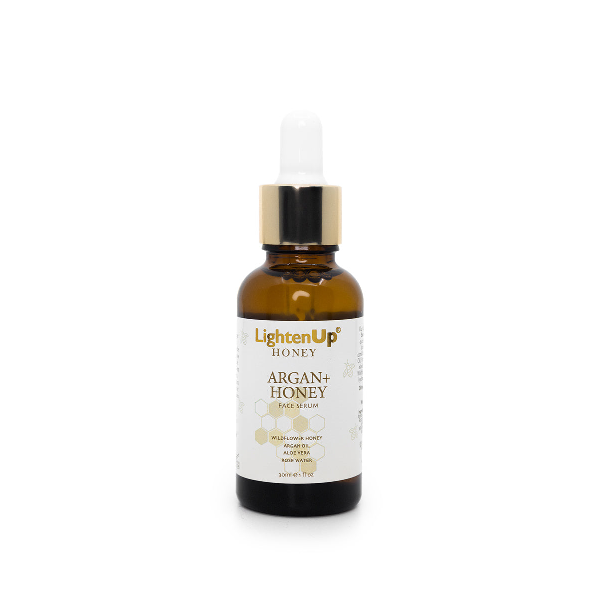 LightenUp Honey Argan + Honey Lightening Face Serum 30ml