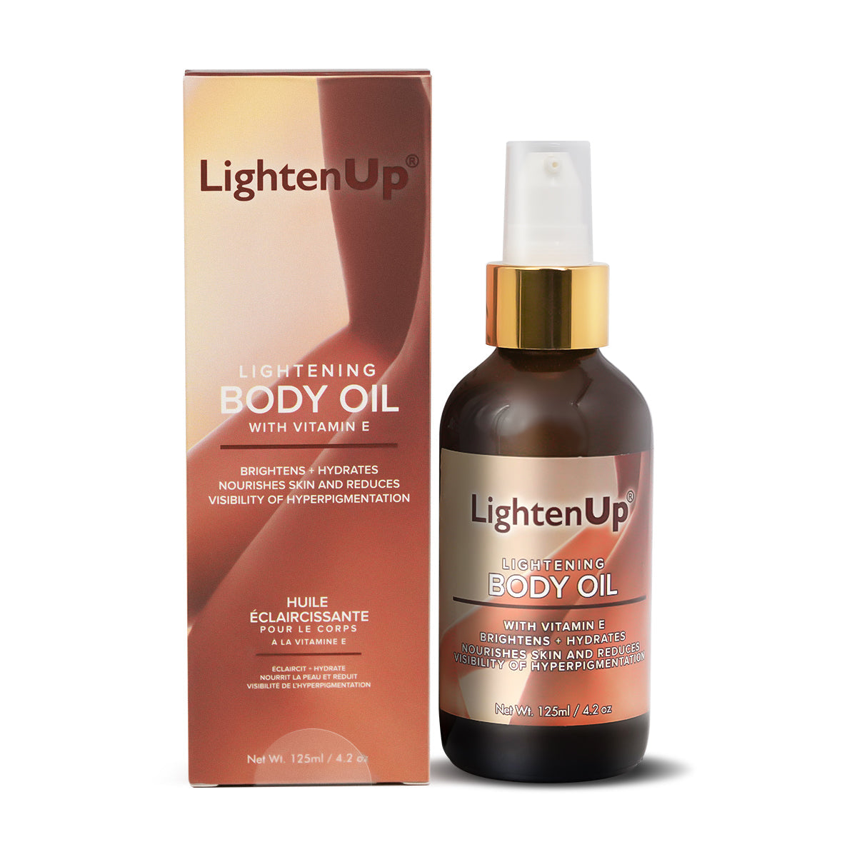 LightenUp Plus Lightening Body Oil With Vitamin E 125ml or