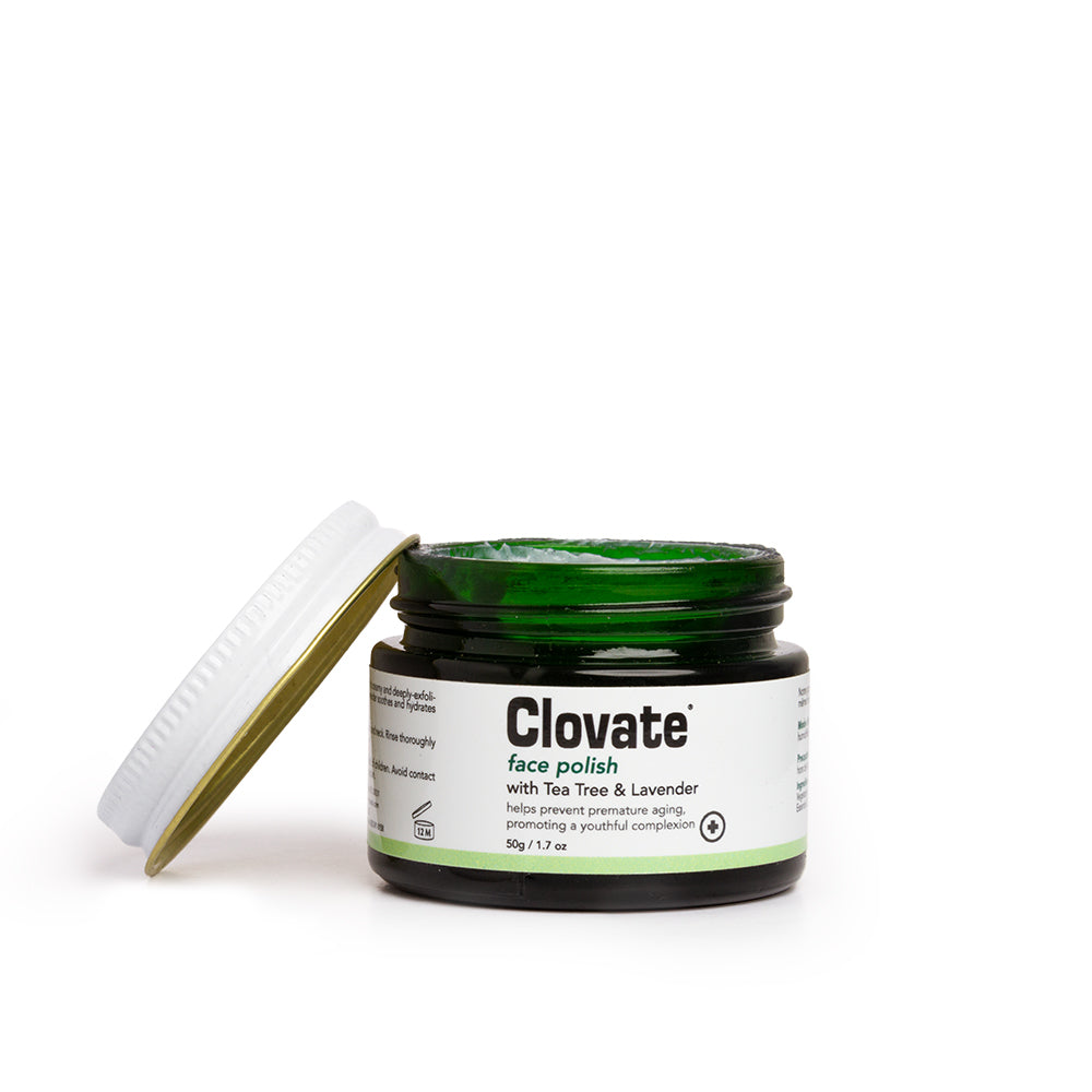 Clovate Face Polish With Tea Tree & Lavender 50g