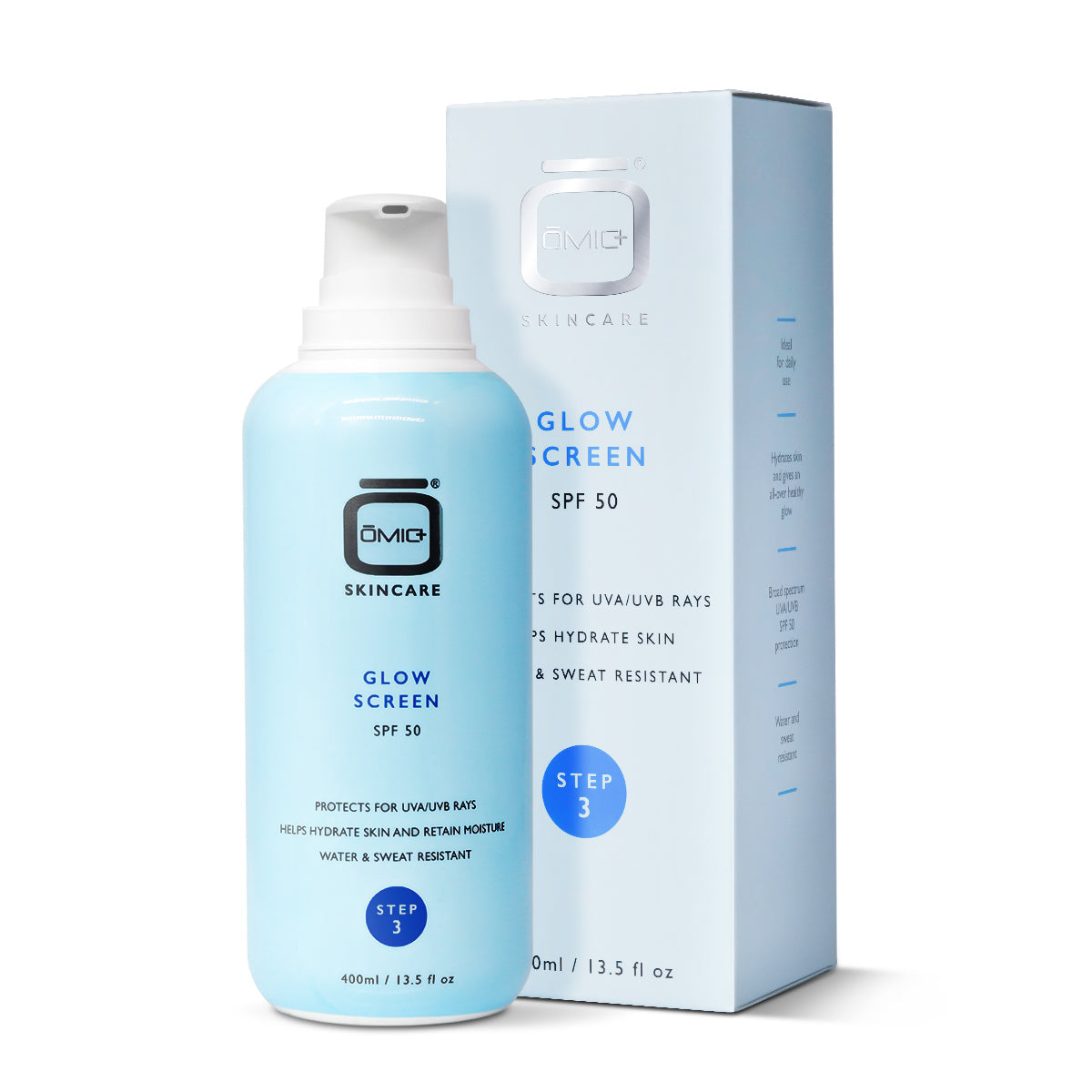 Omic+ Glow Screen SPF 50 400ml - Step 3