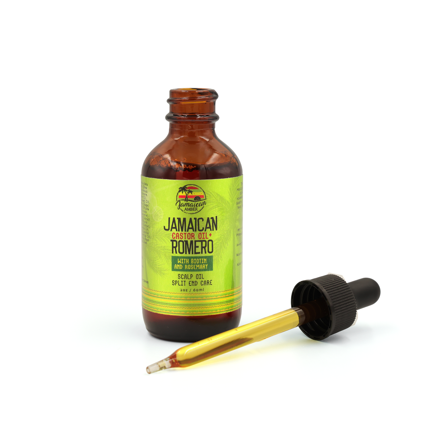 Jamaican Amber Castor Oil Romero With Biotin And Rosemary Serum 60ml