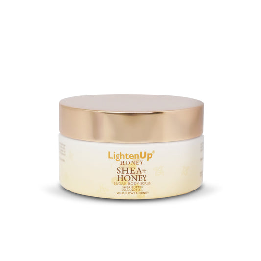 LightenUp Honey Shea + Honey Sugar Body Scrub 230ml mi