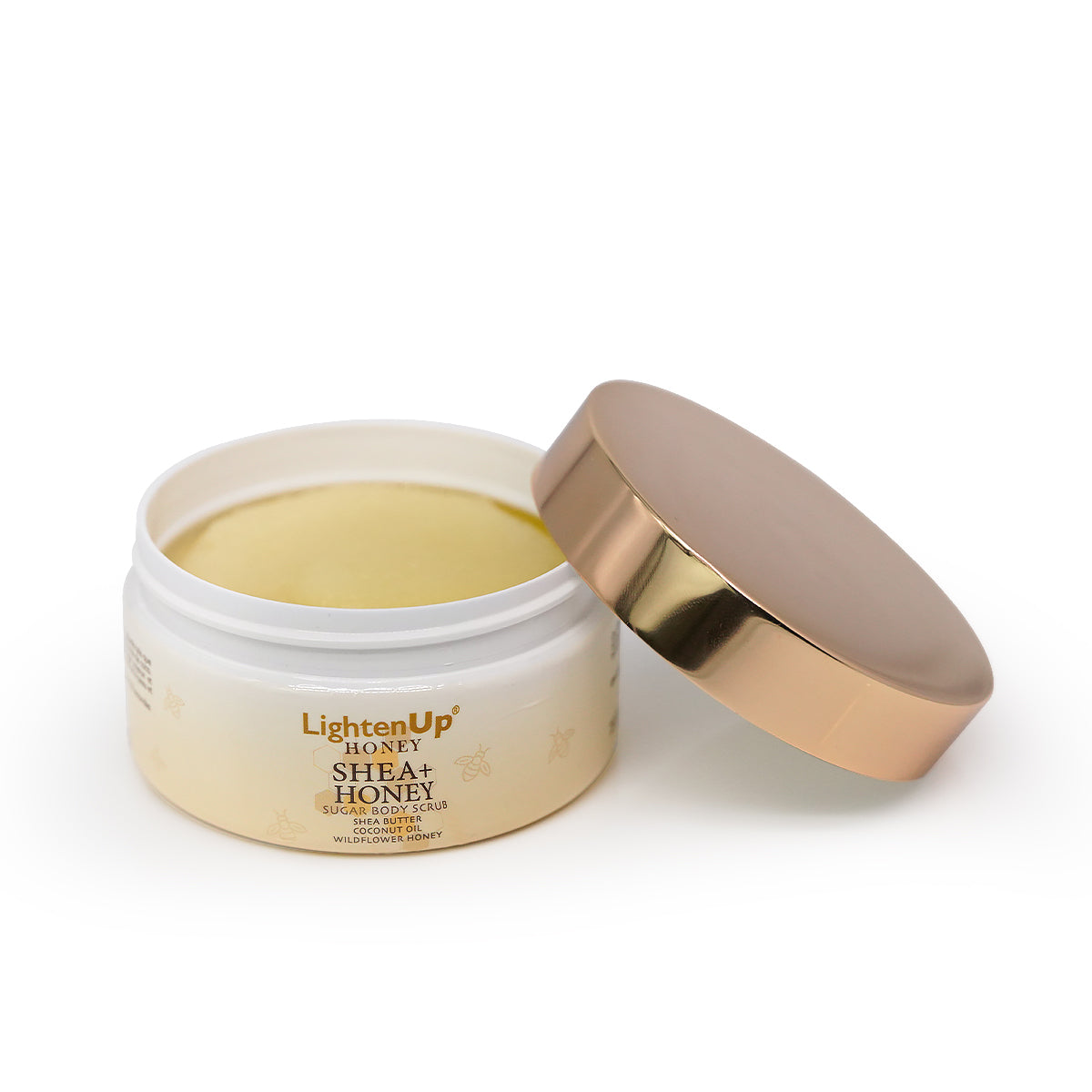 LightenUp Honey Shea + Honey Sugar Body Scrub 230ml mi