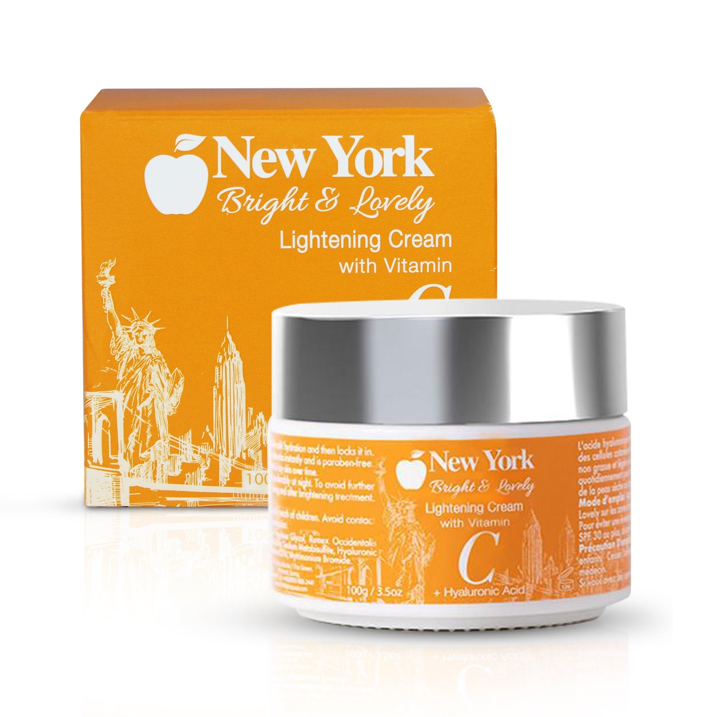 New York Bright & Lovely Lightening Cream With Vitamin C + Hyaluronic Acid 100ml